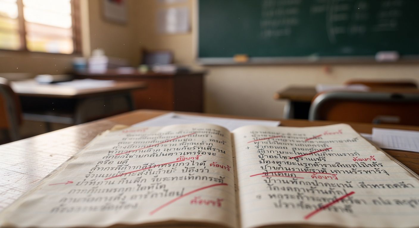 50 คำภาษาไทยที่คนเขียนผิดบ่อยที่สุด